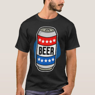 Camiseta La cerveza norteamericana puede ser el Día Patriót