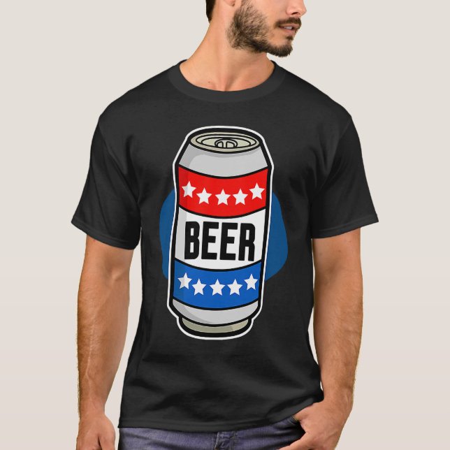 Camiseta La cerveza norteamericana puede ser el Día Patriót (Anverso)