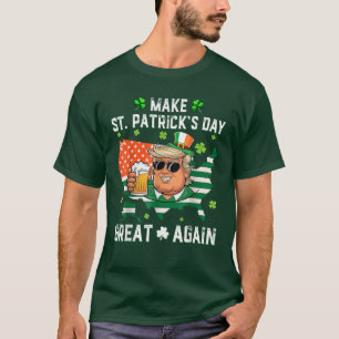 Camiseta La Cerveza Trump Vuelve A Hacer Grande El Día De S
