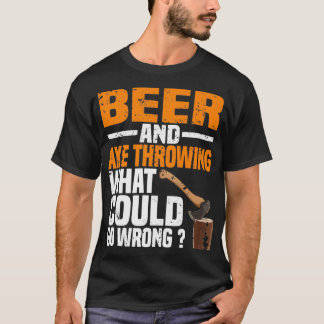 Camiseta La Cerveza Y El Eje Arrojando Lo Que Podría Salir