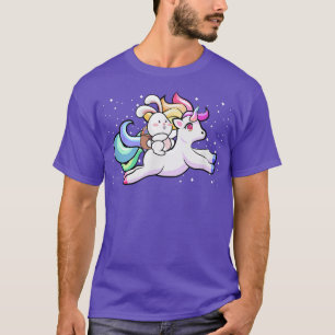 Camiseta La cesta de huevos de pascua de los conejillos uni