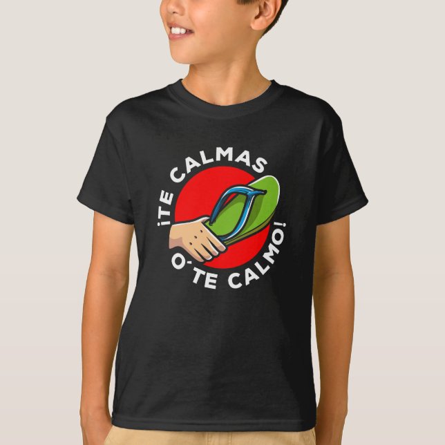 Camiseta La chancla Cita Divertida Española Humor Latino Es (Anverso)