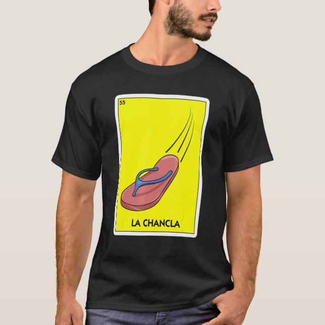 Camiseta La Chancla México volteo latino mamá Chancla Sur (Anverso)
