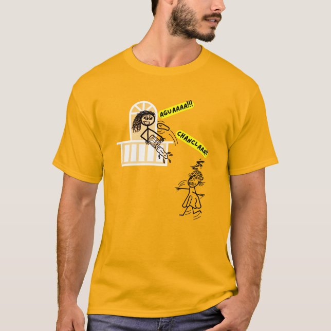 Camiseta La Chancla Mom Stick Figure T-Shirt (Anverso)