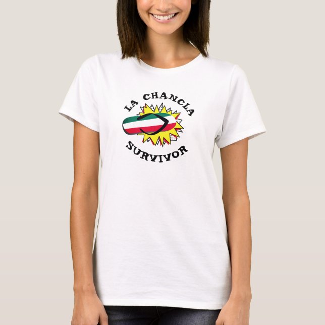 Camiseta "La Chancla" Sobreviviente divertido (Anverso)