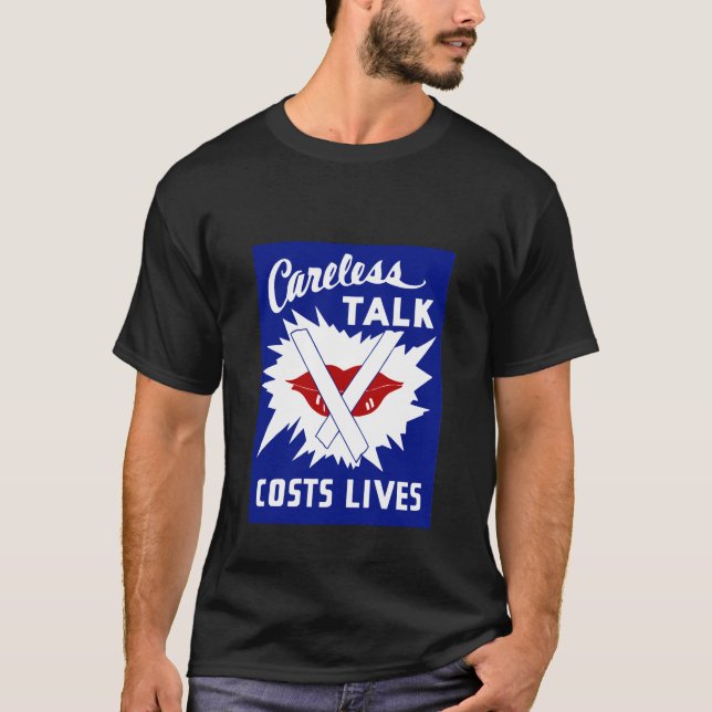 Camiseta La charla descuidada cuesta vidas (Anverso)