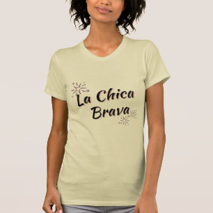 CAMISETA "LA CHICA BRAVA" NEGRO - LATINA DELGADA FEROZ