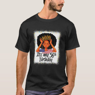 Camiseta La Chica de las mujeres de Melanin negro de 56 año