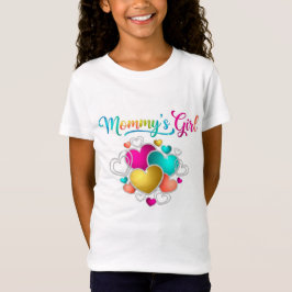 Camiseta La Chica de mamá con corazones vibrantes