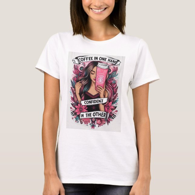 Camiseta La chica del café (Anverso)