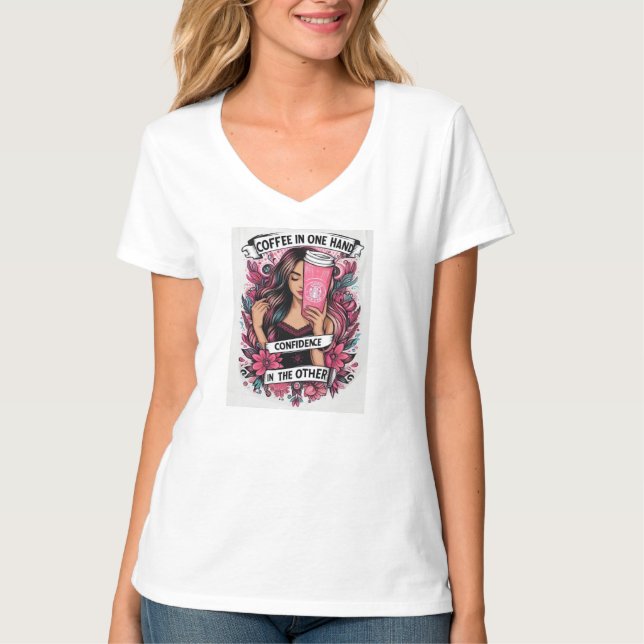 Camiseta La chica del café (Anverso)