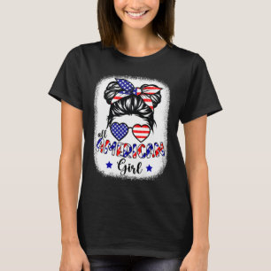 Camiseta La Chica Estadounidense 4 De Julio Camisas Desorde