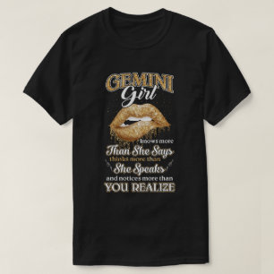 Camiseta La Chica Gemini sabe más de lo que dice May Birt 
