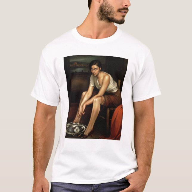 Camiseta La chica joven de fascinación (Anverso)