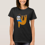 Camiseta La chiflada eslovaca Hanukkah Lazy Sloths ama a fa<br><div class="desc">Corte Sloth Hanukkah Lazy Sloths Lover la graciosa camiseta de regalo judía</div>