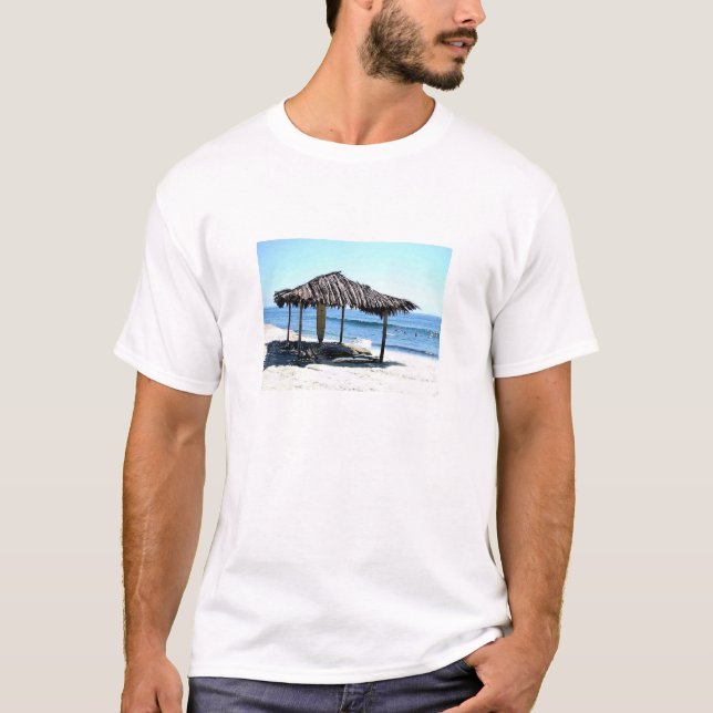 Camiseta La choza de la persona que practica surf (Anverso)