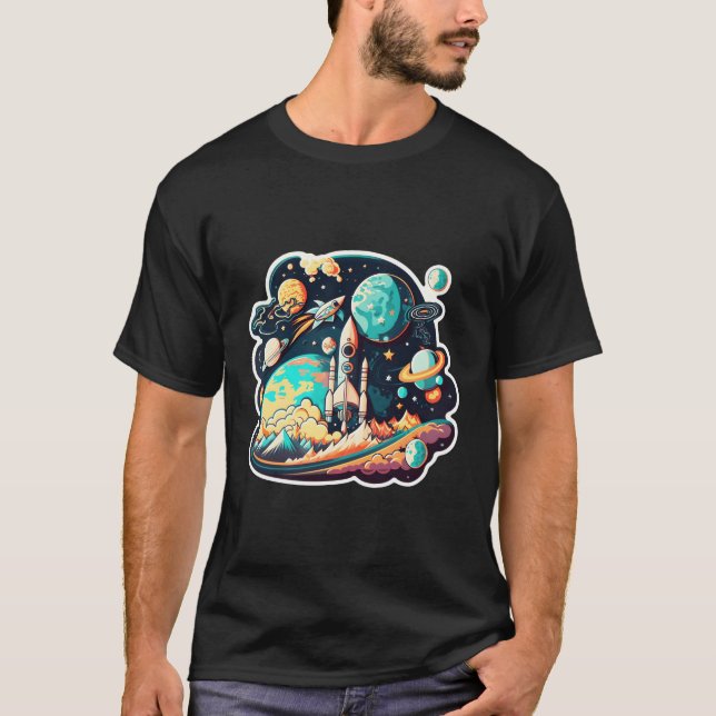 Camiseta La ciencia astronauta espacial planea espacio para (Anverso)
