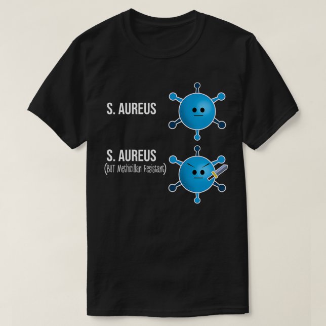 Camiseta La ciencia de bacterias de microbiología divertida (Diseño del anverso)