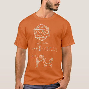 Camiseta La ciencia de los dados de 20 lados