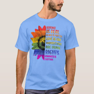 Camiseta La ciencia del Orgullo Gay es realmente amor para