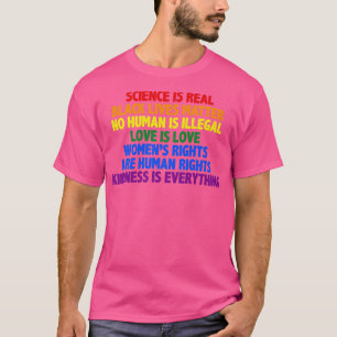 Camiseta La ciencia del Orgullo Gay es realmente amor para 