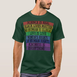 Camiseta La ciencia del orgullo gay es realmente LGBTQ BLM 