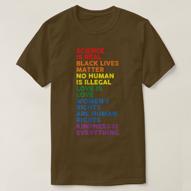 Camiseta La Ciencia Del Orgullo Gay Es Un Verdadero Orgullo (Diseño del anverso)
