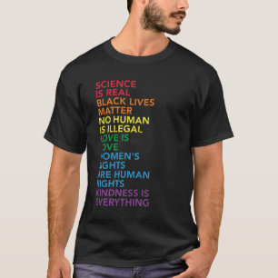 Camiseta La ciencia en problemas es real, las vidas negras 