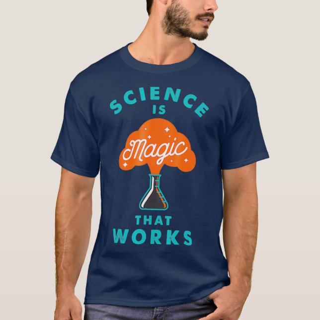 Camiseta La ciencia es ciencia geek mágica (Anverso)