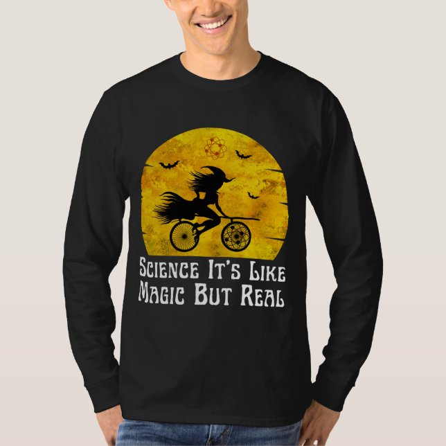 Camiseta la ciencia es como la magia pero real (Anverso)