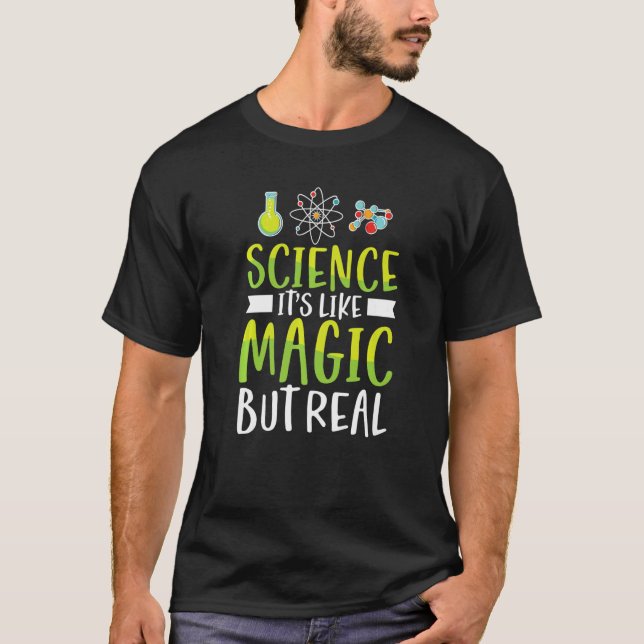 Camiseta La Ciencia Es Como La Mágica Pero La Física De La  (Anverso)