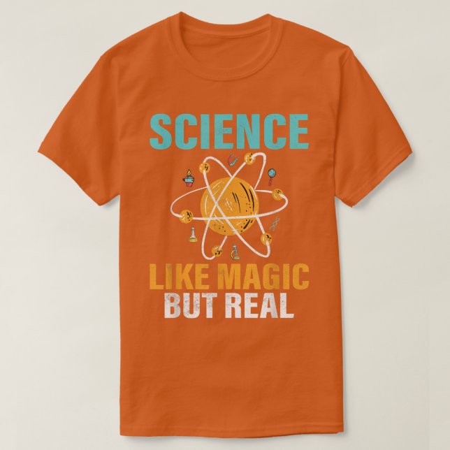 Camiseta La Ciencia Es Como La Mágica Pero La Química Es Mu (Diseño del anverso)