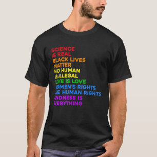 Camiseta La Ciencia Es El Amor Real Es El Amor De Las Mujer