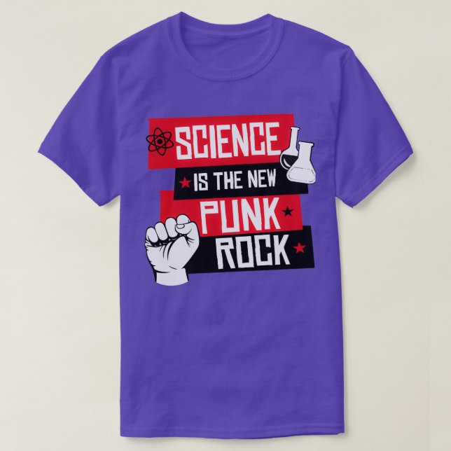 Camiseta La ciencia es el nuevo Punk rock (Diseño del anverso)