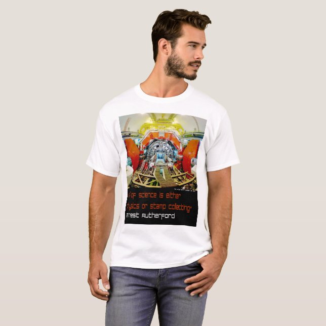 Camiseta La ciencia es física o recolección de sellos (Anverso completo)