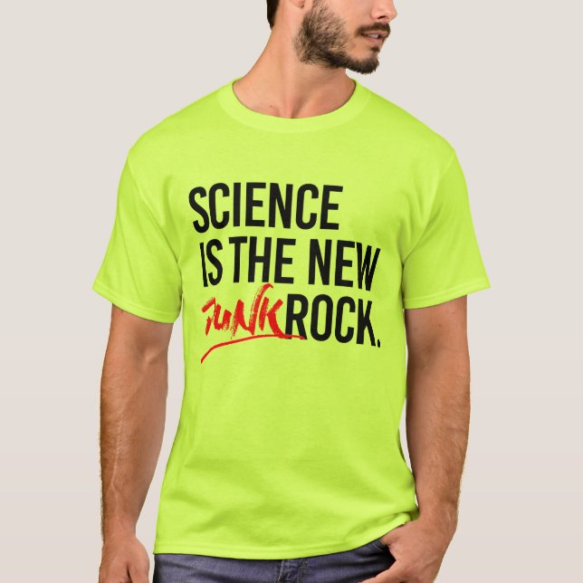 CAMISETA LA CIENCIA ES LA NUEVA ROCA DE PUNK (Anverso)