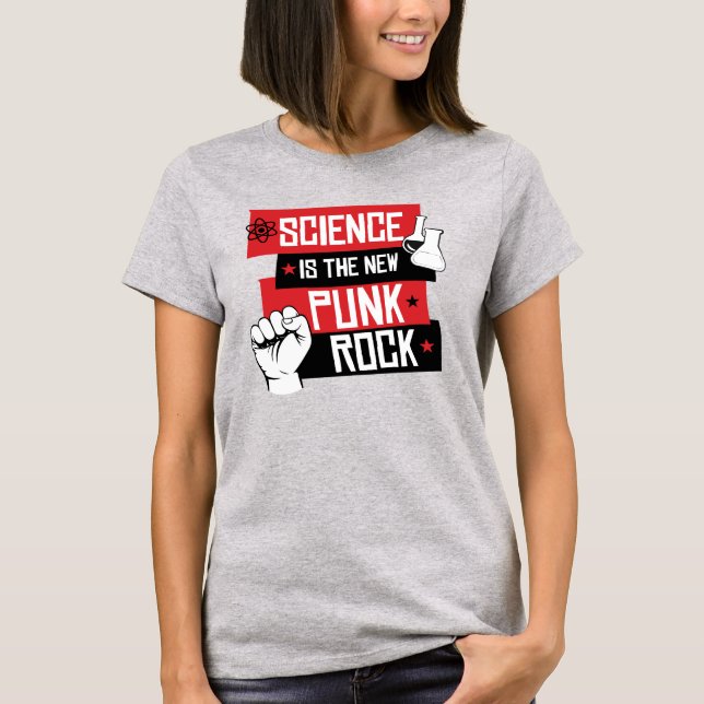 CAMISETA LA CIENCIA ES LA NUEVA ROCA DE PUNK (Anverso)