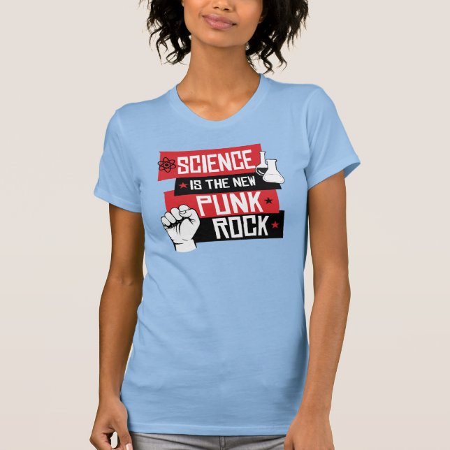 CAMISETA LA CIENCIA ES LA NUEVA ROCA DE PUNK (Anverso)