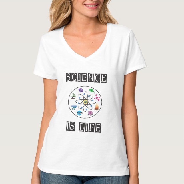 Camiseta La ciencia es la vida (Anverso)