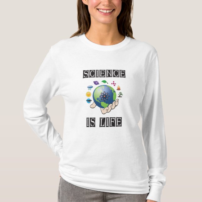 Camiseta La ciencia es la vida (Anverso)