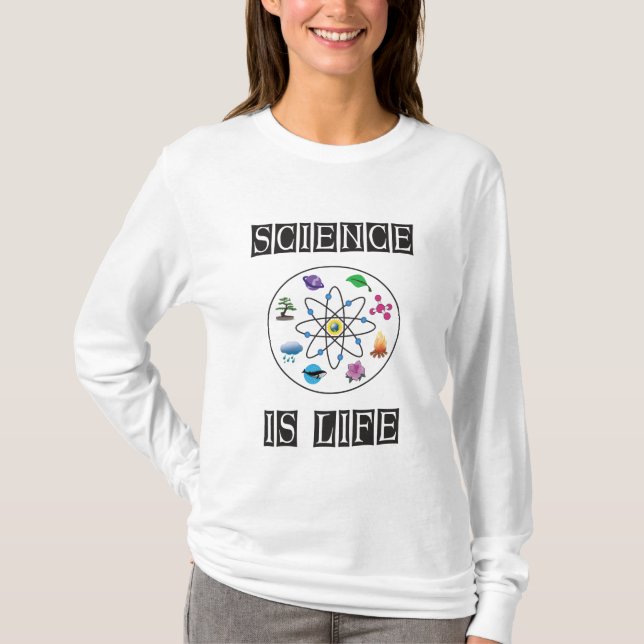 Camiseta La ciencia es la vida (Anverso)