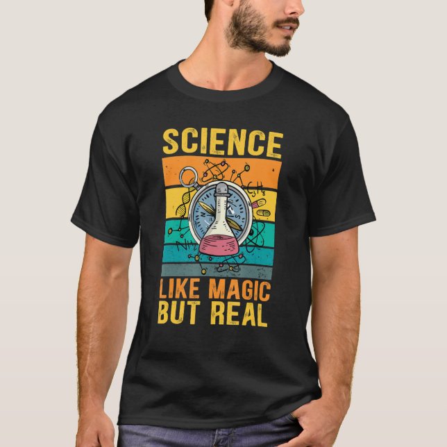 Camiseta La ciencia es mágica pero real (Anverso)