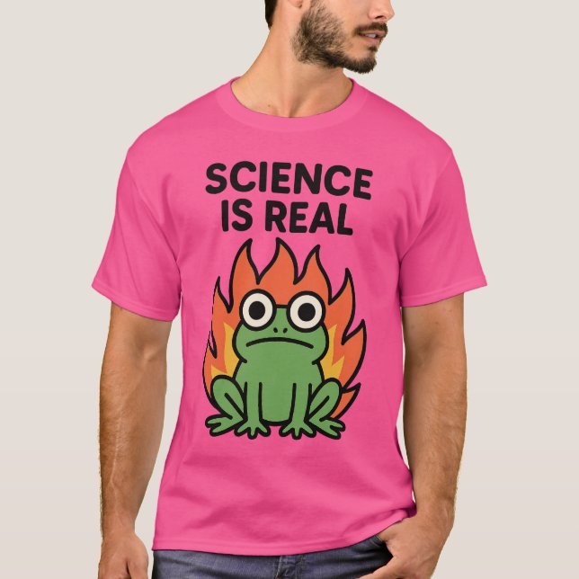 Camiseta La ciencia es real (Anverso)