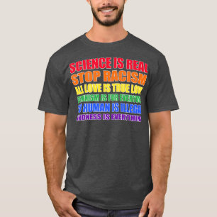 Camiseta La Ciencia Es Real Alto Todo El Amor Es Feminismo 