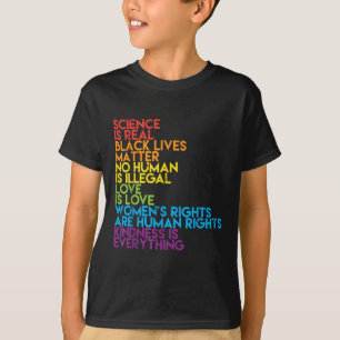 Camiseta La Ciencia Es Real Black Lives Rainbow Lgbt Pride