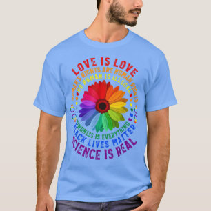 Camiseta La ciencia es real, las vidas negras de girasol im
