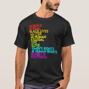 Camiseta La Ciencia Es Real Lgbt Orgullo Lgbt Comunidad Hum
