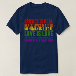 Camiseta La Ciencia Es Una Verdadera Vida Negra Importante