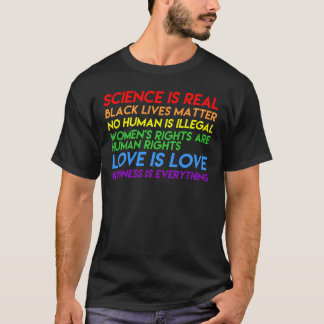Camiseta La ciencia es vidas negras reales que el amor de
