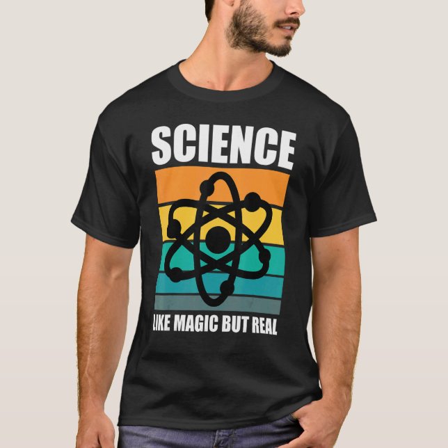 Camiseta La ciencia geolocaliza la ciencia como la magia pe (Anverso)